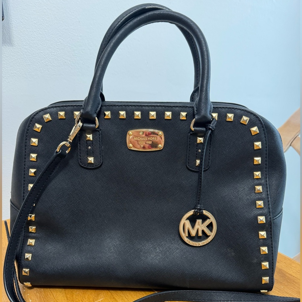 Michael Kors Black Saffiano Bag Medium